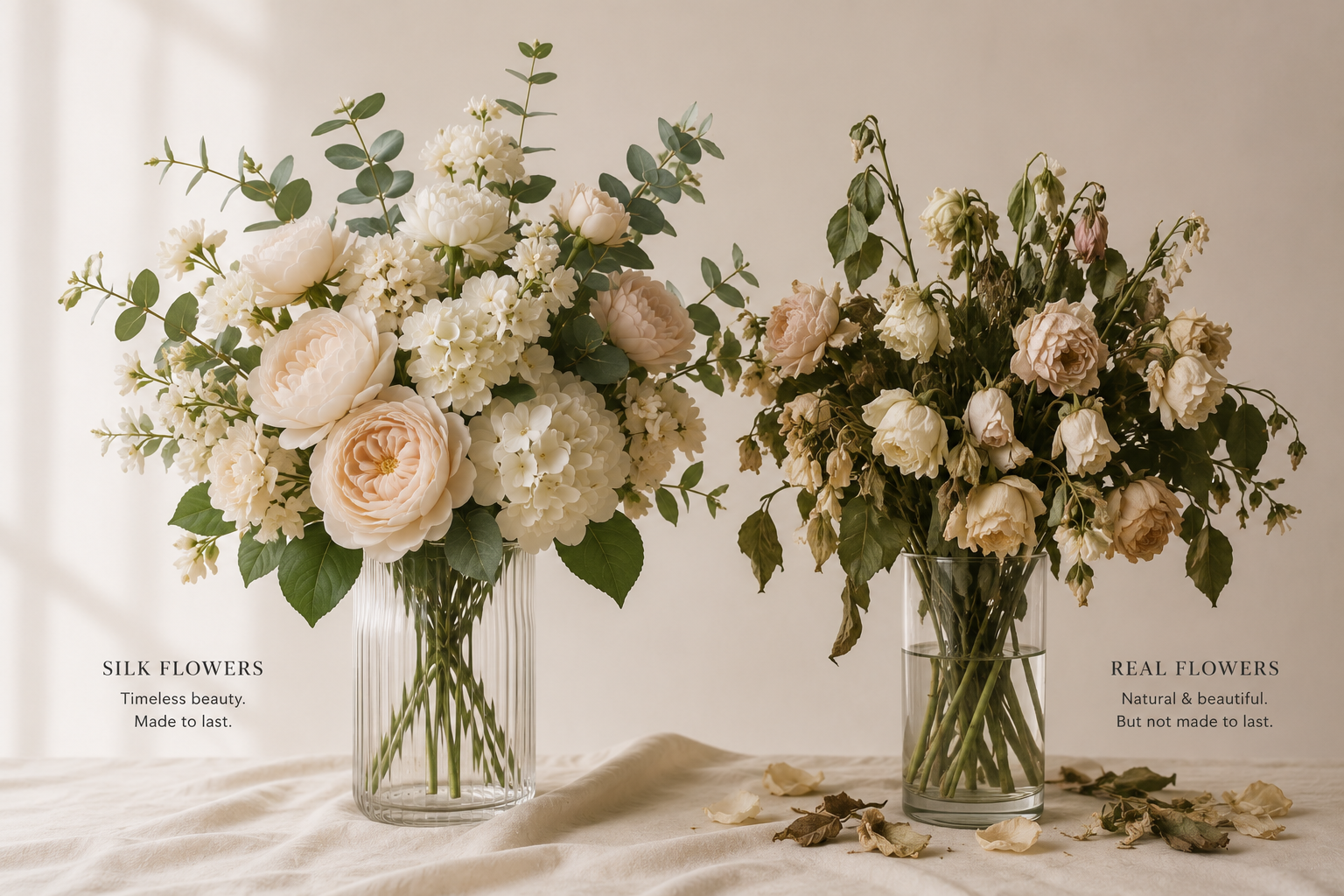Zijden Bloemen vs. Verse Bloemen: Waarom het Eeuwige Wint