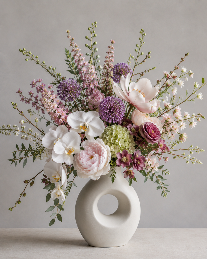Blush & Lila Blumenstrauß