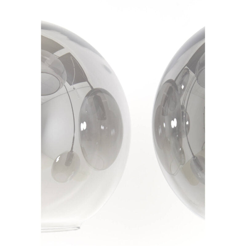 Retro zwarte hanglamp vier bollen Light & Living